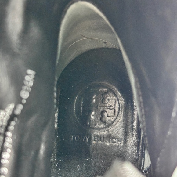 Tory Burch Black Double Strap Buckles Ankle Boots - Picture 8 of 10